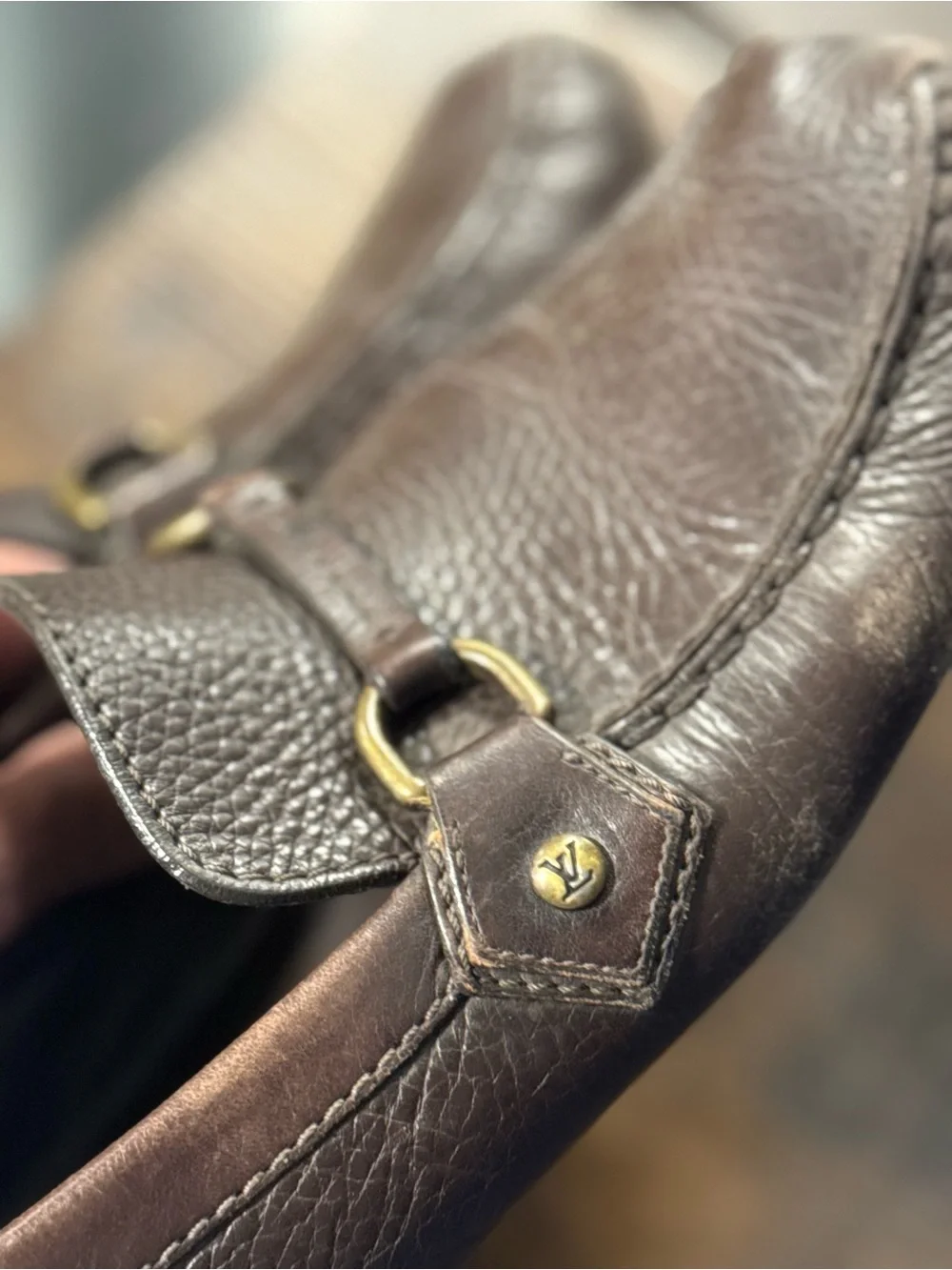 $1200 Louis Vuitton Brown Leather Lombok Loafers US 10.5 UK 9.5 EU 43.5 Shoes
